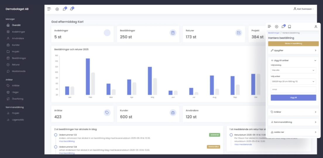Noviks - ett digital ordersystem för byggbranschen